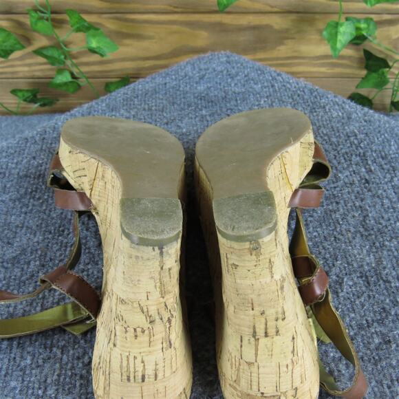 Guess Women's Neona Strappy Brown Synthetic Sz 8.5 Medium Gently Used 2025 - Picture 7 of 8